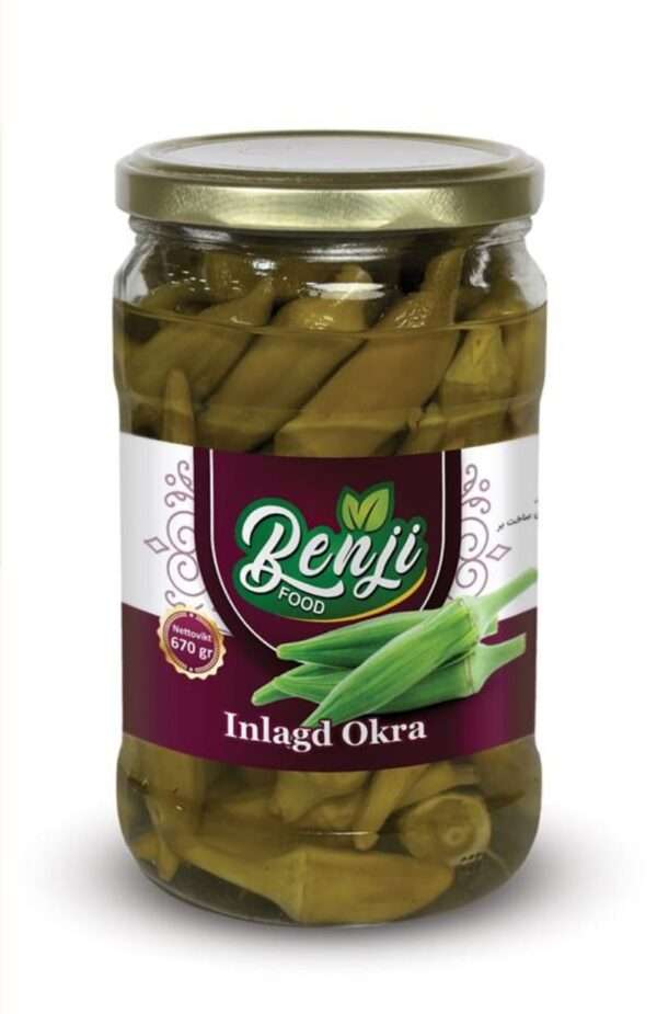 Benji inlagd okra i burk 670 g – klassiskt tillbehör